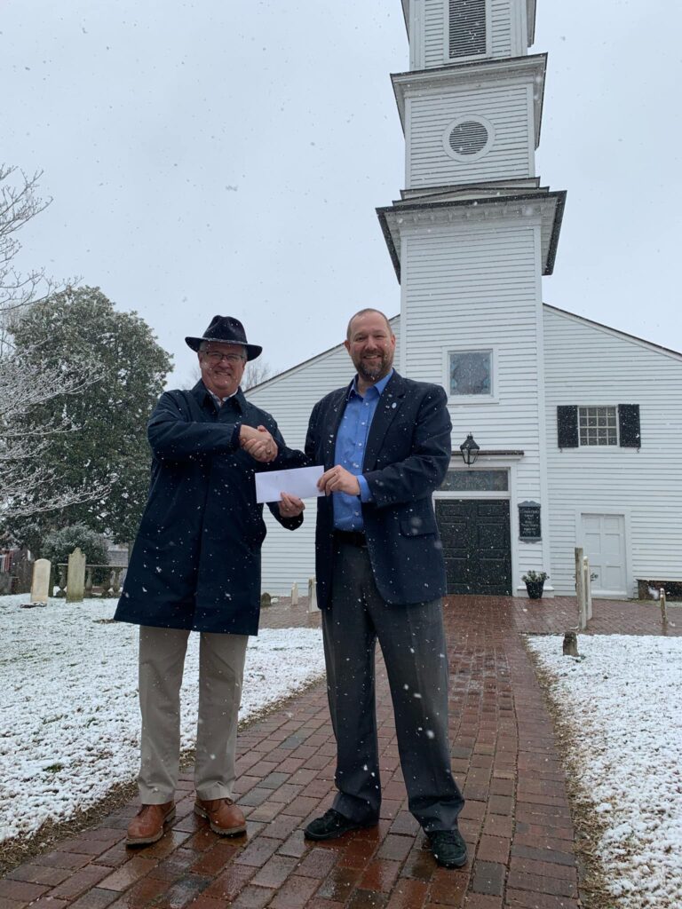 Presentation of Grant Check to St. John's Church Foundation