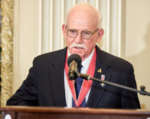 Dr. Bill Kelso receives the Russell Scott Award